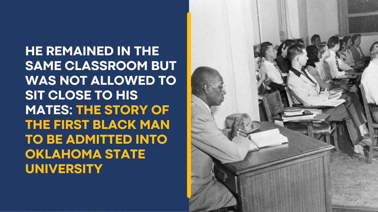 He Was not Allowed to Sit with the Whites and Receive Lectures: The Story of George McLaurin